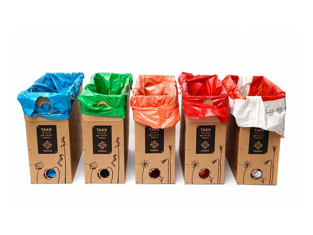 De 5 posene i ulike farger